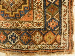 Antique North West Persian Kurdish Rug - Size: 4'2" x 6'6"                      