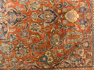 Antique Persian Kashan Rug - Size: 6'8" x 4"3"                        