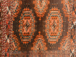 Antique Saryk Juval Turkoman Wool - Size: 3' x 5'8"                       