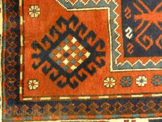 Caucasian Kazak Prayer Rug - Size: 5’9″ x 7’1″                        