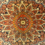 Antique Persian Sarouk Farahan - Size: 3'4" x 4'11"                        