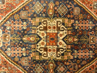 Antique Persian Qashgai Woven Circa 1890 Genuine Woven Carpet

3'10" x 5'4"                      