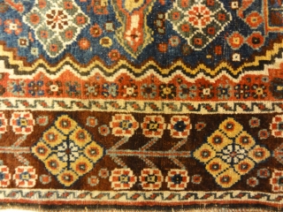 Antique Persian Qashgai Woven Circa 1890 Genuine Woven Carpet

3'10" x 5'4"                      