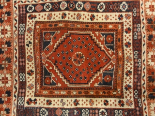 Antique Turkish Bergama Rug Woven Circa 1880

3'9" x 4'7"                        