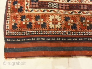 Antique Turkish Bergama Rug Woven Circa 1880

3'9" x 4'7"                        