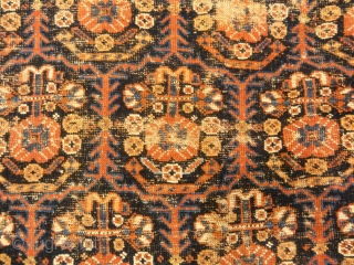 Antique Handwoven Persian Afshar Botteh Rug

Boteh were first depicted in Persian rugs. The English word is paisley. Antique Persian Afshar rugs are similar to antique Caucasian rugs in their rug colors and  ...