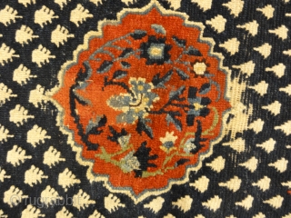 Beautiful Antique Tibetan Rug Woven Circa 1880 - Size: 2’3″ x 5′                     