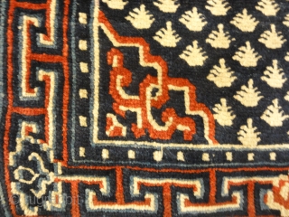 Beautiful Antique Tibetan Rug Woven Circa 1880 - Size: 2’3″ x 5′                     