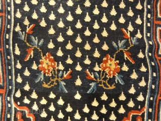 Beautiful Antique Tibetan Rug Woven Circa 1880 - Size: 2’3″ x 5′                     