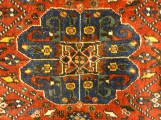 Antique Persian Qashqai Rug Woven Circa 1900 - Size: 3’1″ x 3’7″                     