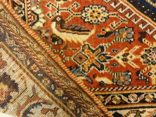 Antique Persian Qashqai Rug in Perfect Condition - Size: 4′ x 7’7″                     