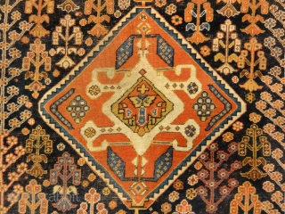 Antique Persian Qashqai 19th Century rug are beautiful and intricate, Tribal pile rugs. They get their name from Persian nomadic tribes that have lived in what is now southwest Iran for centuries.

4’5″  ...