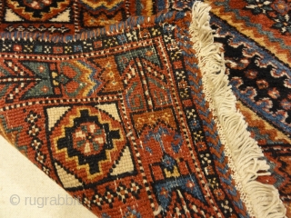 Antique Persian Afshar Rug Featuring Diamond Pattern
4' x 5'4"                        