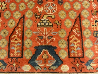 Proto Shahsavan Soj-Bolagh rug ca. 1800 in perfect condition
3'2" x 5'1"                      