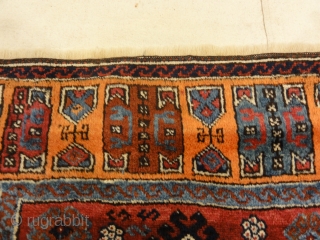 Antique Turkish Rare Prayer Rug, some synthetic color 
2'7" x 4'4"                      