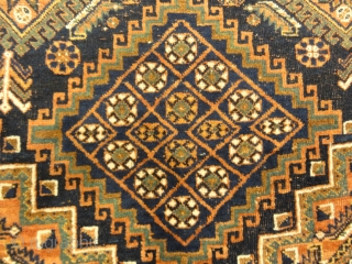 Beautiful Antique Persian Afshar Rug Circa 1880
5′ x 6′                        