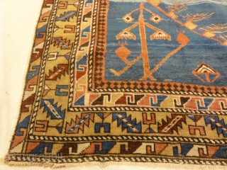 Rare Absolutely Unique Caucasian Shirvan Prayer Rug
5′ x 5’9″                        