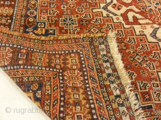 Antique Persian Qashqai Rug
4’4″ x 5’11”                           