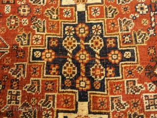 Antique Persian Qashqai Rug
4’4″ x 5’11”                           