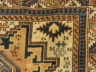 Leshgi Star Rug Circa 1880s
3’4″ x 5’2″                          