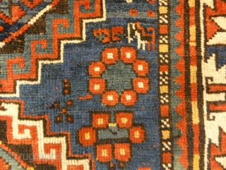 Antique Kazak Rug Circa 1880
3’11” x 6’7″                          