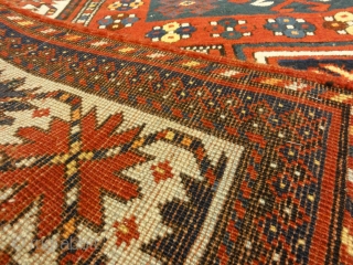 Antique Kazak Double Prayer Rug
4′ x 8’3″                          