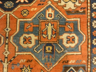 Antique Rare Cloudband Caucasian Chondzoresk Rug
5′ x 8′                         