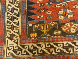 Antique Shirvan Rug Circa 1880
4’2″ x 6′                          