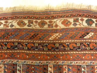 Antique Afshar Rug Circa 1870s
5′ x 8’8″                          