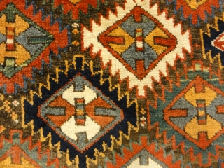 Rare Antique Kurdish Sojbolagh Rug
5′ x 8’3″                          