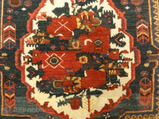 Antique Armenian Gole Farangi Bakhtiari Rug
5′ x 7’7″                         