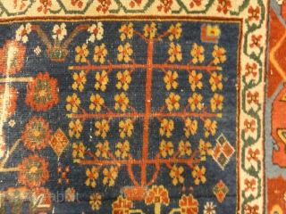 Antique Kurdish Shrub Rug Circa 17th Century 
6' x 8'1"                       