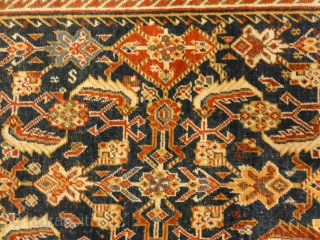 Fine Antique Qashqai Kashkuli Rug
5’8″ x 10’3″                          