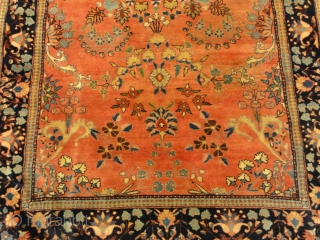 Antique Mohajesan Sarouk Finest Example Of It's Kind
4'3 x 6'10                       