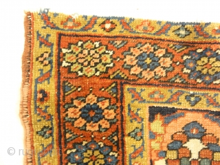 Antique Heriz Rug with a Unique Field
4'9" x 6'2"                        