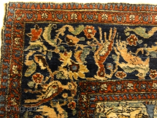 Very Rare and Unusual Antique Bakhtiari Rug
4'4" x 6'                        