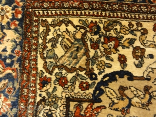 Very Rare and Unusual Antique Bakhtiari Rug
4'4" x 6'                        