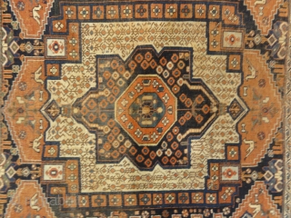 Antique Persian Afshar Rug Circa 1880
3’8″ x 4’2″                         