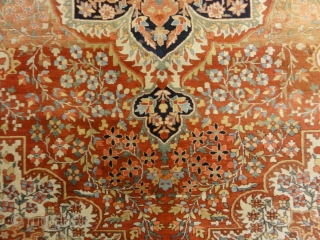 Rare Antique Fine Farahan Circa 1870
7’2″ x 10’6″                         