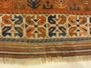 Unique Colorful Circa 1890s Beluch
3'2" x 5'10"                          