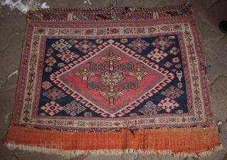 Kamse, Südwest-Persien, Schasavan, ca. 1890, Taschenfront, 77 x 63 cm                       