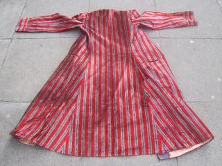 Velvet Coat in stripe design overall very good condition, size small                      