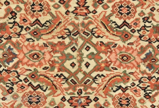 The Kurds of Senna produce kilim of very sophisticated construction. Their rugs have easily identifying characteristics : fields of repeating floral pattern, cotton warps and wool weft, very fine slitweave with extra  ...
