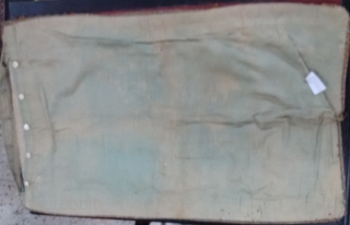 A pillow Cover (?) religious purpose (?) made on velvet (very worn out) with silver threat work. Do not know much about it - any suggestion and knowledge on it would highly  ...