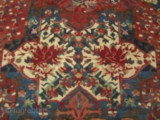 19th C. Seichour, completely original condition. Great weave and feel to the rug. Its dated 1300 or 1883. It could use some minor work. The size is 3'3'' x 5'5'' or 100  ...