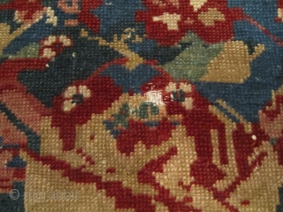 19th C. Seichour, completely original condition. Great weave and feel to the rug. Its dated 1300 or 1883. It could use some minor work. The size is 3'3'' x 5'5'' or 100  ...