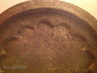 Antique brass tray
61cm                              