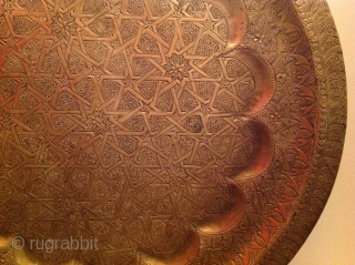 Antique brass tray
61cm                              