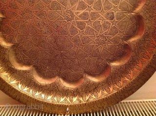 Antique brass tray
61cm                              