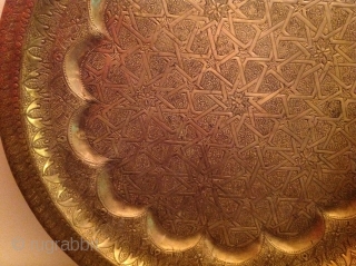 Antique brass tray
61cm                              